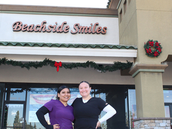 Meet the Staff - Beachside Smiles dental staff waiting to help